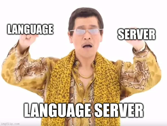 language + server = language server